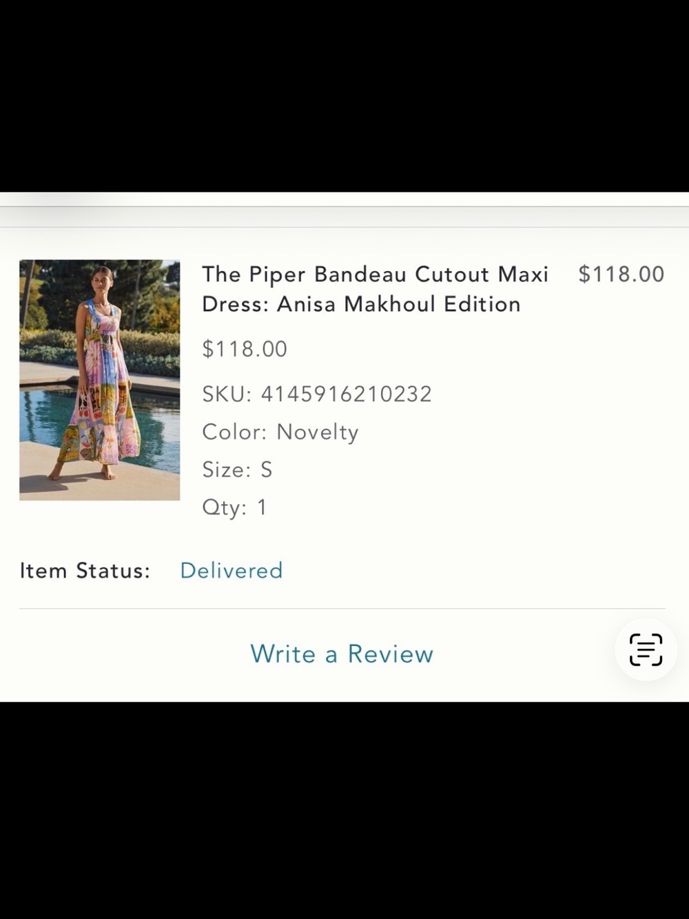 Bandeau Cutout Anthropologie Maxi Dress - Picture 4 of 5